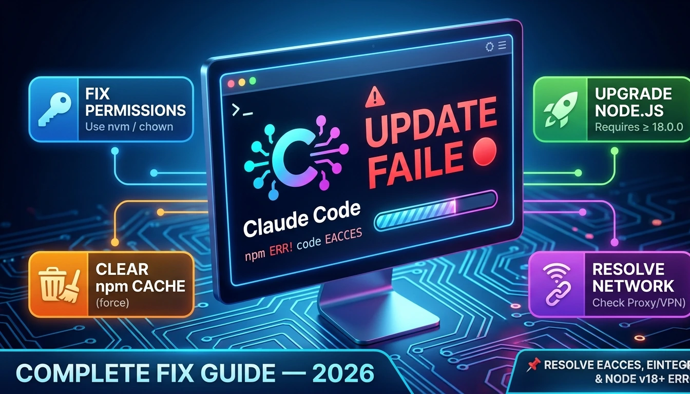 Claude Code Update Failed Complete Fix Guide — 2026 | hustletoai