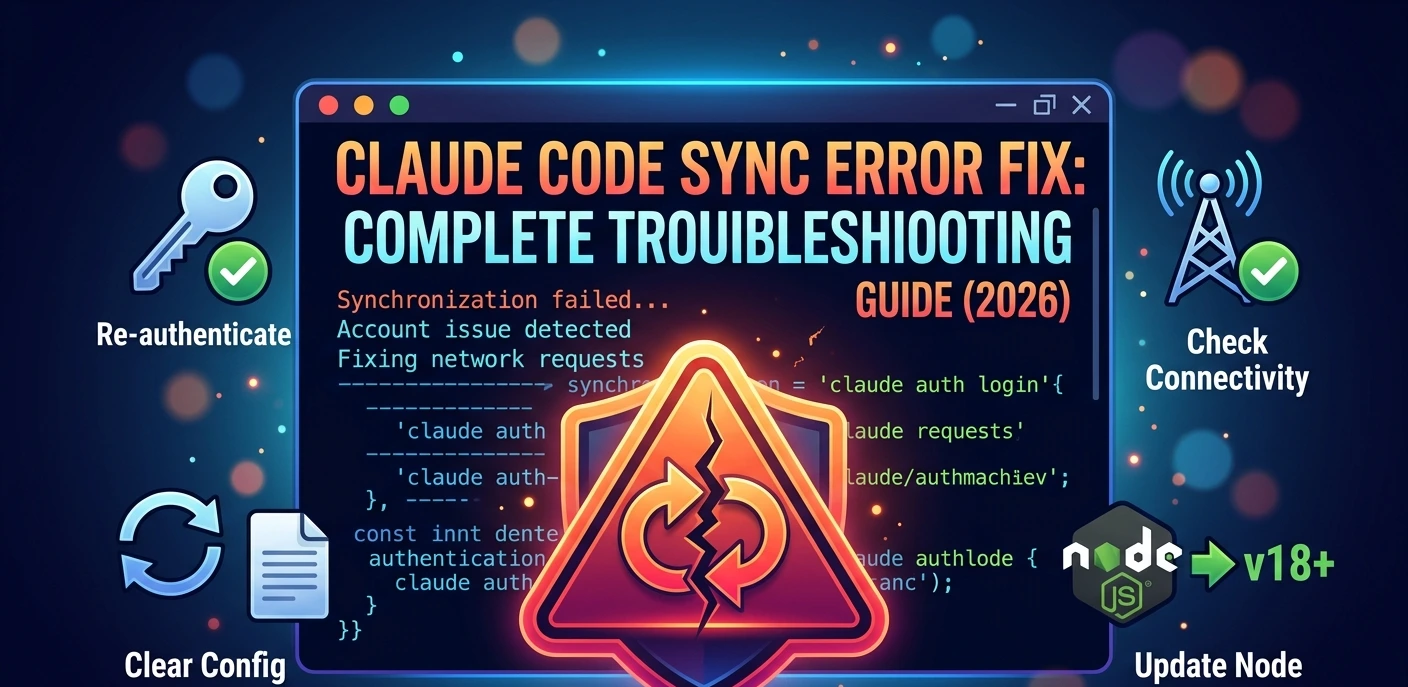 Fix Claude Code Sync Errors: Complete Guide 2026 | hustletoai
